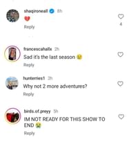 Shaq's son Shaqir O'Neal shares his reaction as Netflix's 'Stranger Thing' makes an official announcement. (Images via Instagram @strangerthingstv)