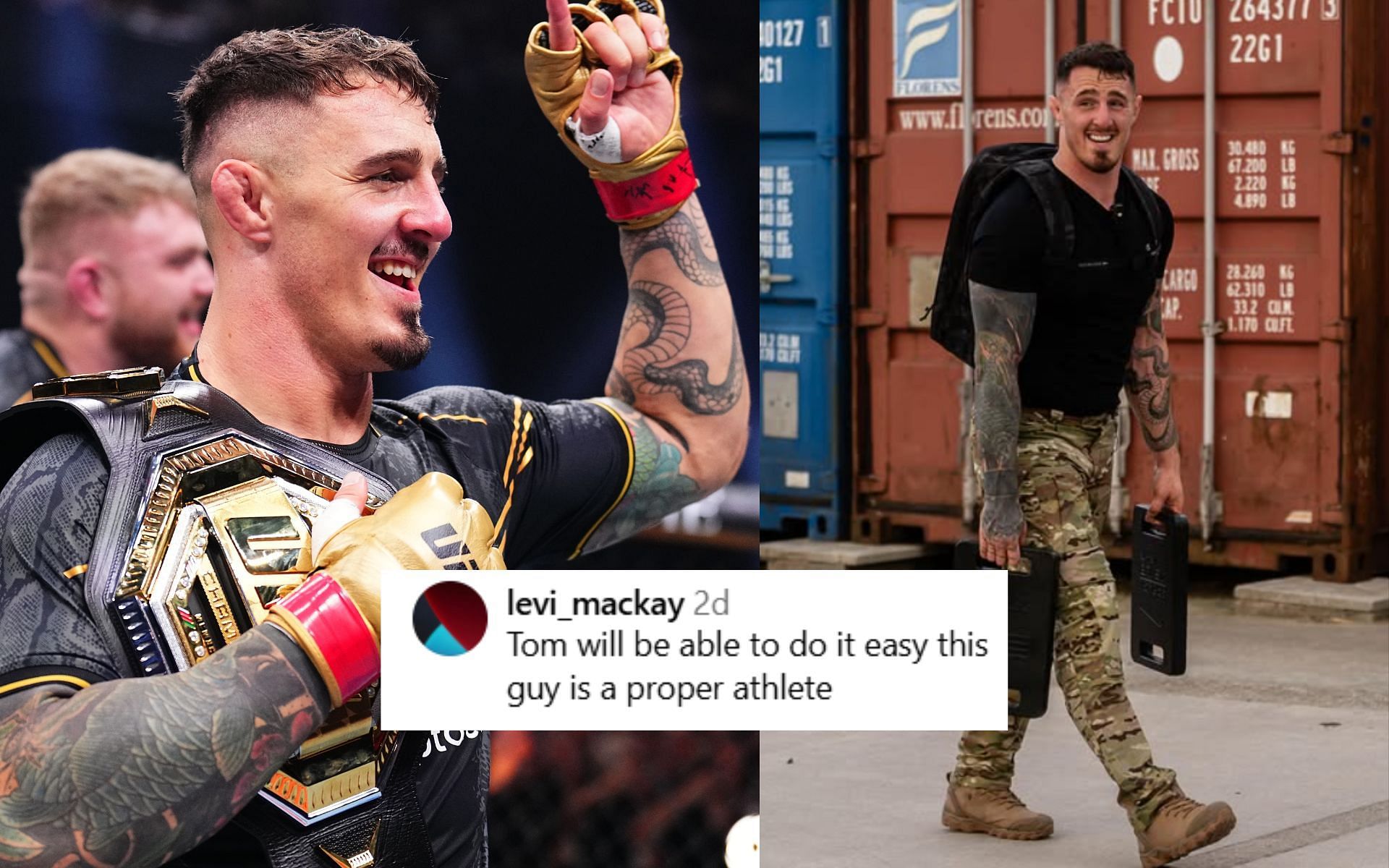 Fans react to Tom Aspinall