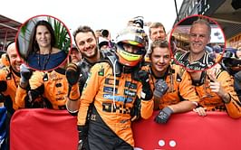 Watch: Oscar Piastri hugs mother Nicole and father Chris after winning the F1 Belgian GP