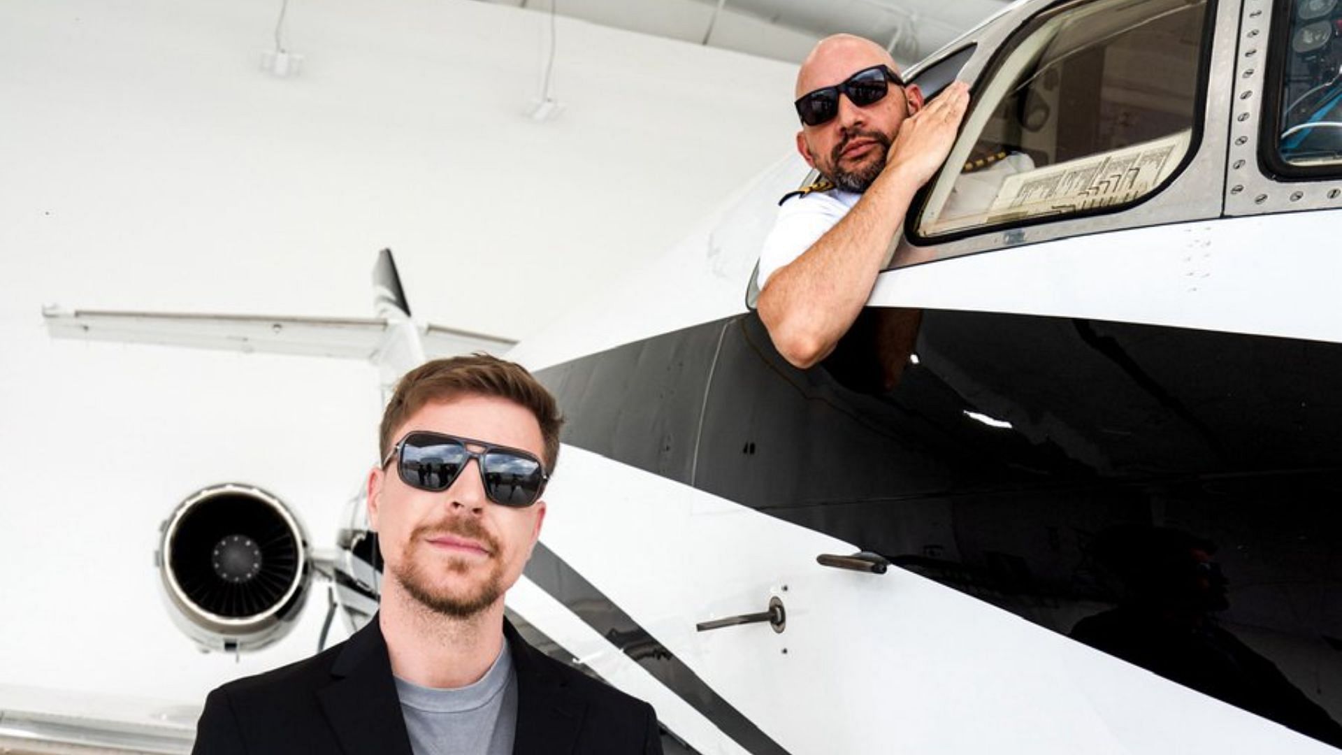 MrBeast recently challenged a pilot named Armando to stay on a private jet for a hundred days to win it as a prize (Image via MrBeast/YouTube)