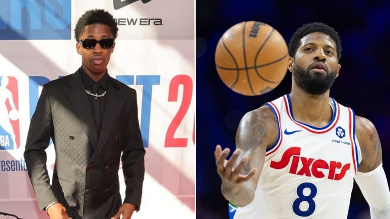 Sixers rookie VJ Edgecombe teaches Paul George viral TikTok trend 6-7