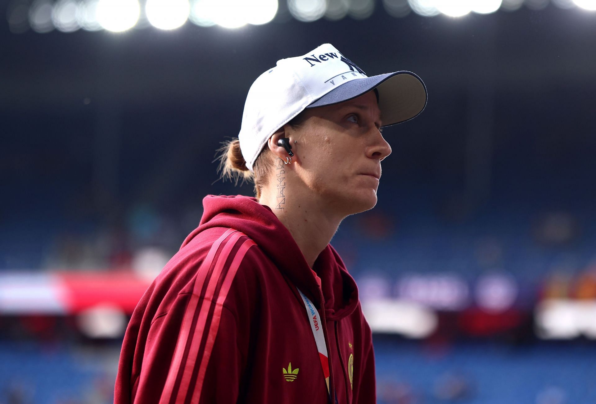 Berger during her quarters clash against France (Image via: Getty)