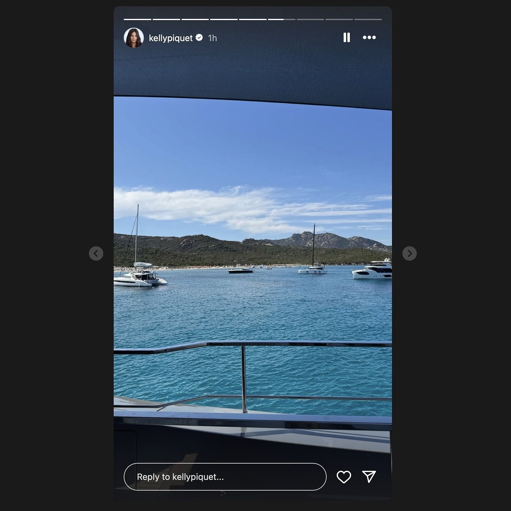 Screen grab from Kelly Piquet&#039;s Instagram story [via Instagram/@kellypiquet]