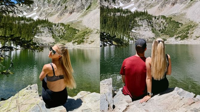 Chiefs heiress Gracie Hunt shares rare glimpse into couple-trekking with BF Derek Green [PICS]