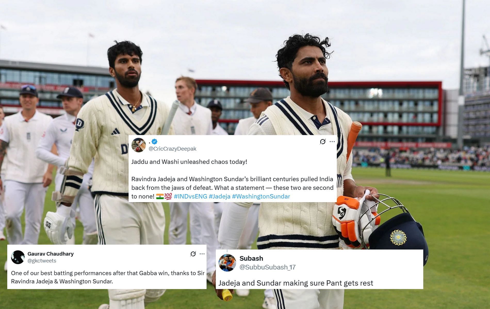 [Image credit: Getty, @SubbuSubash_17, @gkctweets, @CricCrazyDeepak X handles]