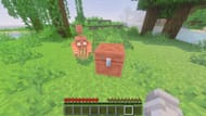 Agarrar el Golem de cobre en Minecraft cerca de su base (imagen a través de Sportskeeda Gaming || Mojang Studios)