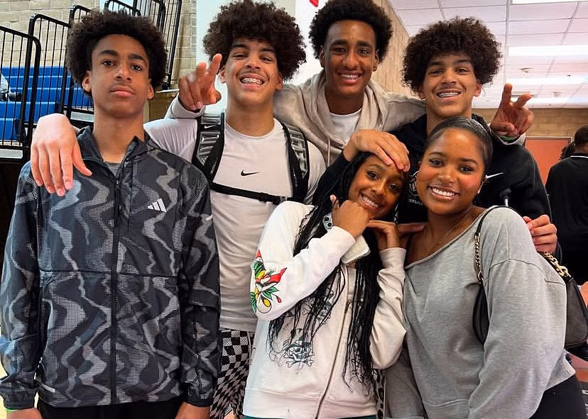 (Photo) Matt Barnes' sons Isiah and Carter share wholesome snap with cousins Aloni, Hamiley & Alijah Arenas
