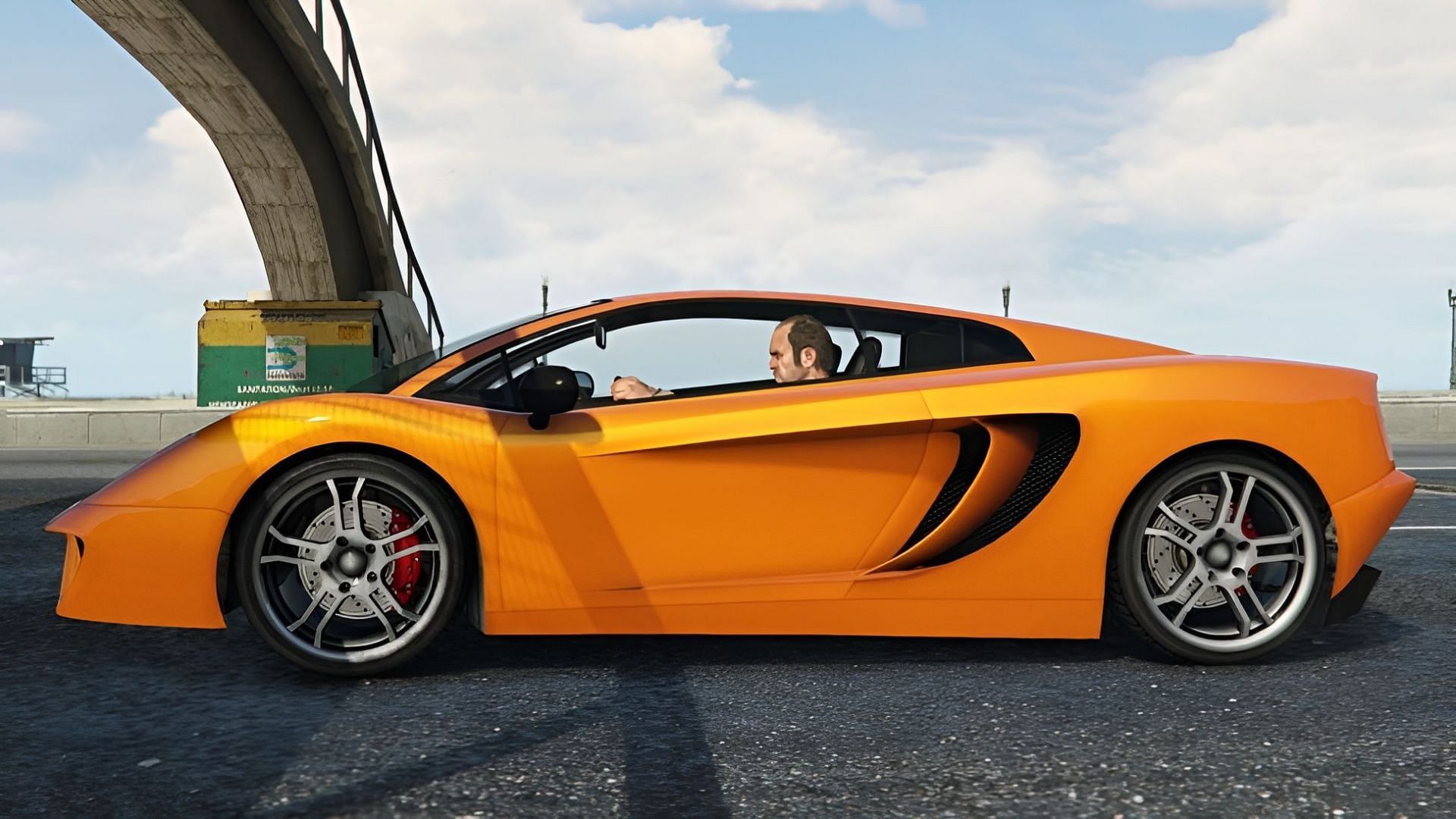 Trevor Philips driving the Vacca in the game&#039;s story mode (Image via Rockstar Games)