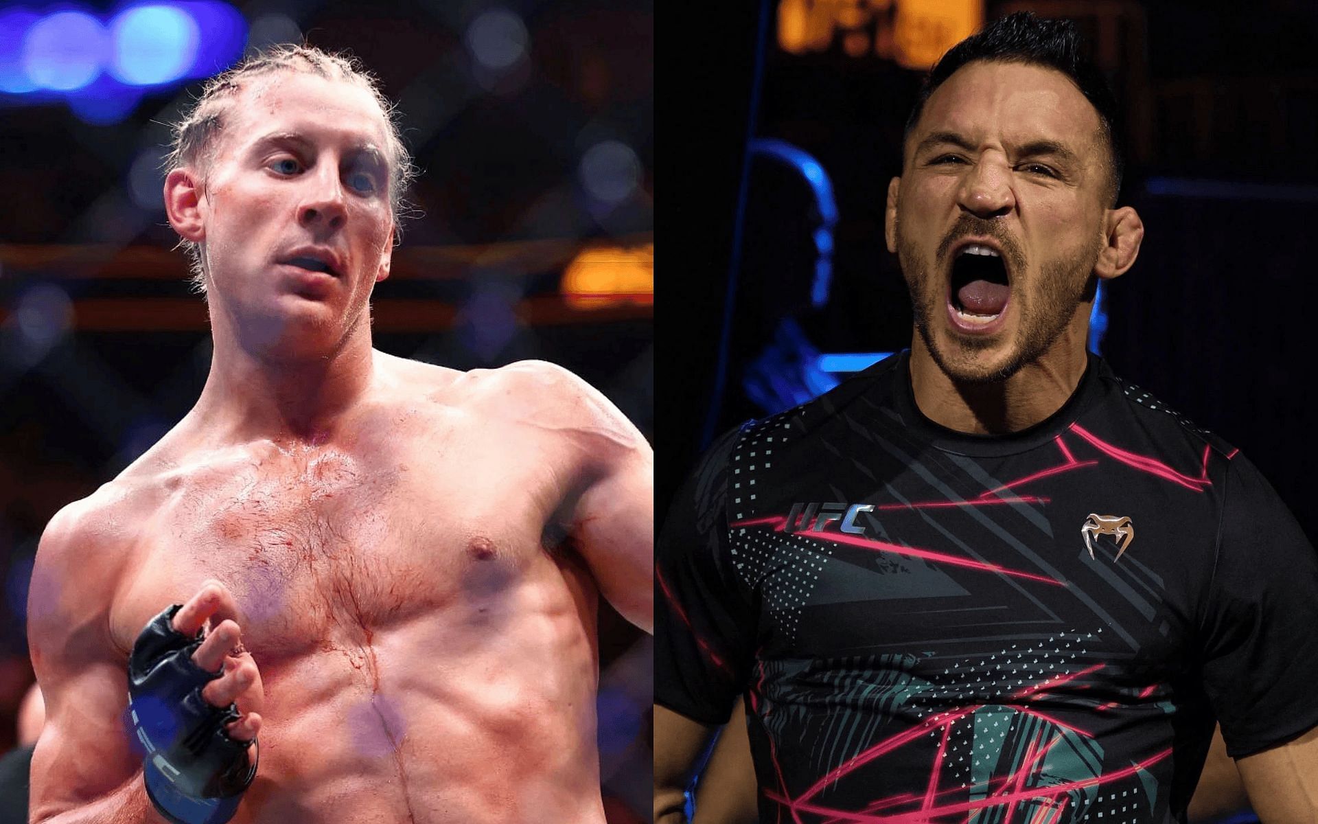Paddy Pimblett (left) revisits Michael Chandler (right) fight. [Images courtesy: Getty]