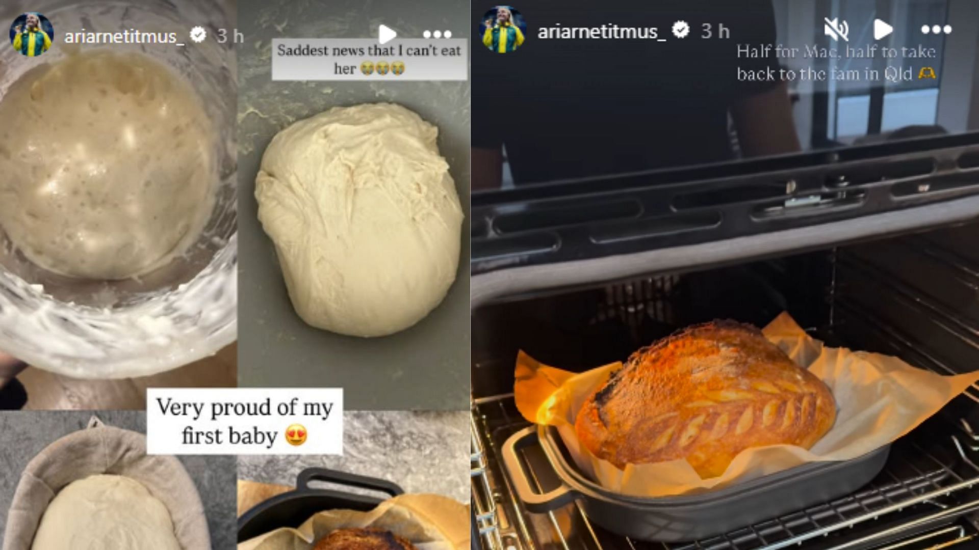 Screengrabs of Ariarne Titmus&#039; Instagram stories [Image Source : Ariarne Titmus&#039; Instagram]