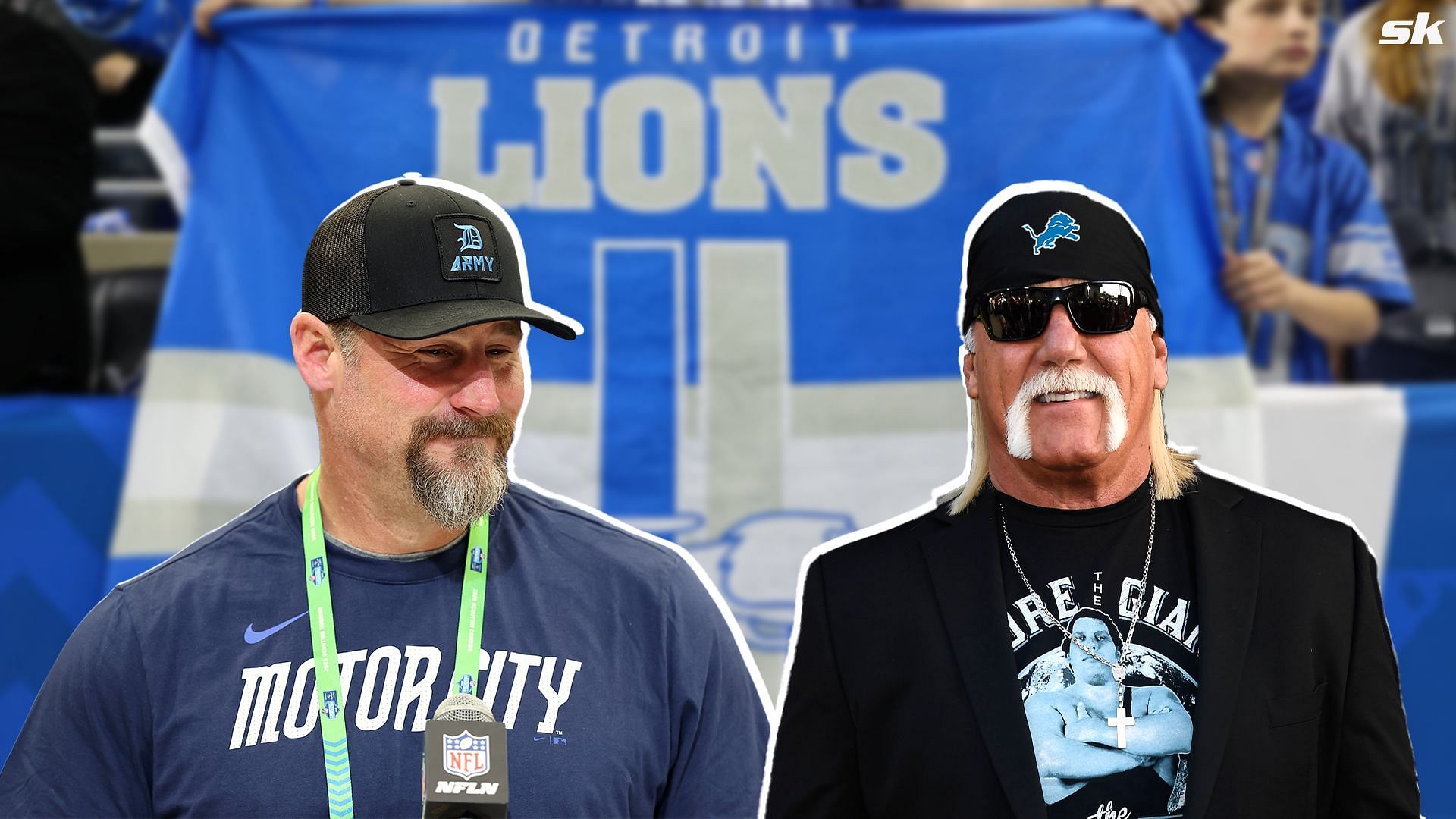 Hulk Hogan x HC Dan Campbell collage