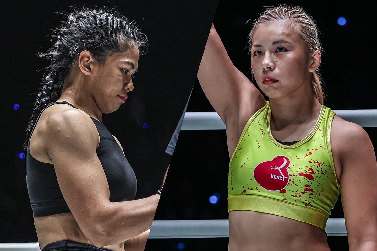 (From left) Denice Zamboanga and Ayaka Miura. [Images courtesy from ONE Championship]