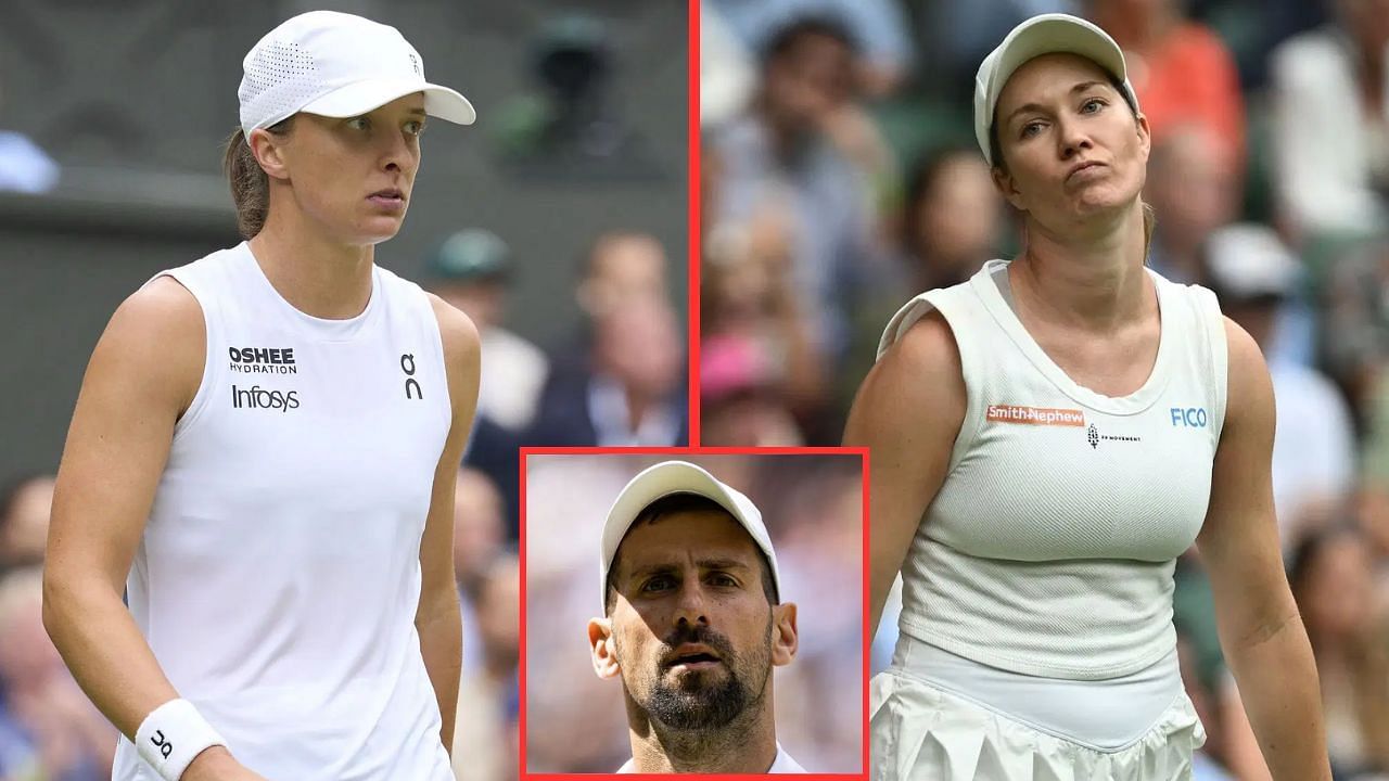 Danielle Collins Iga Swiatek Wimbledon Novak Djokovic