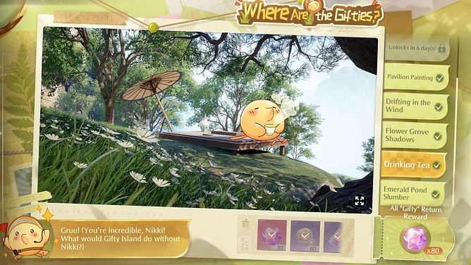 Infinity Nikki 1.8 Where are the Gifties? event guide