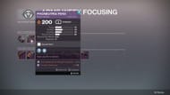 Arms Week weapons focusing cost (Image via Bungie)