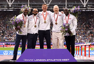 With USA’s disqualification, British sprinters receive long-overdue top honor nearly three decades later at London Diamond League