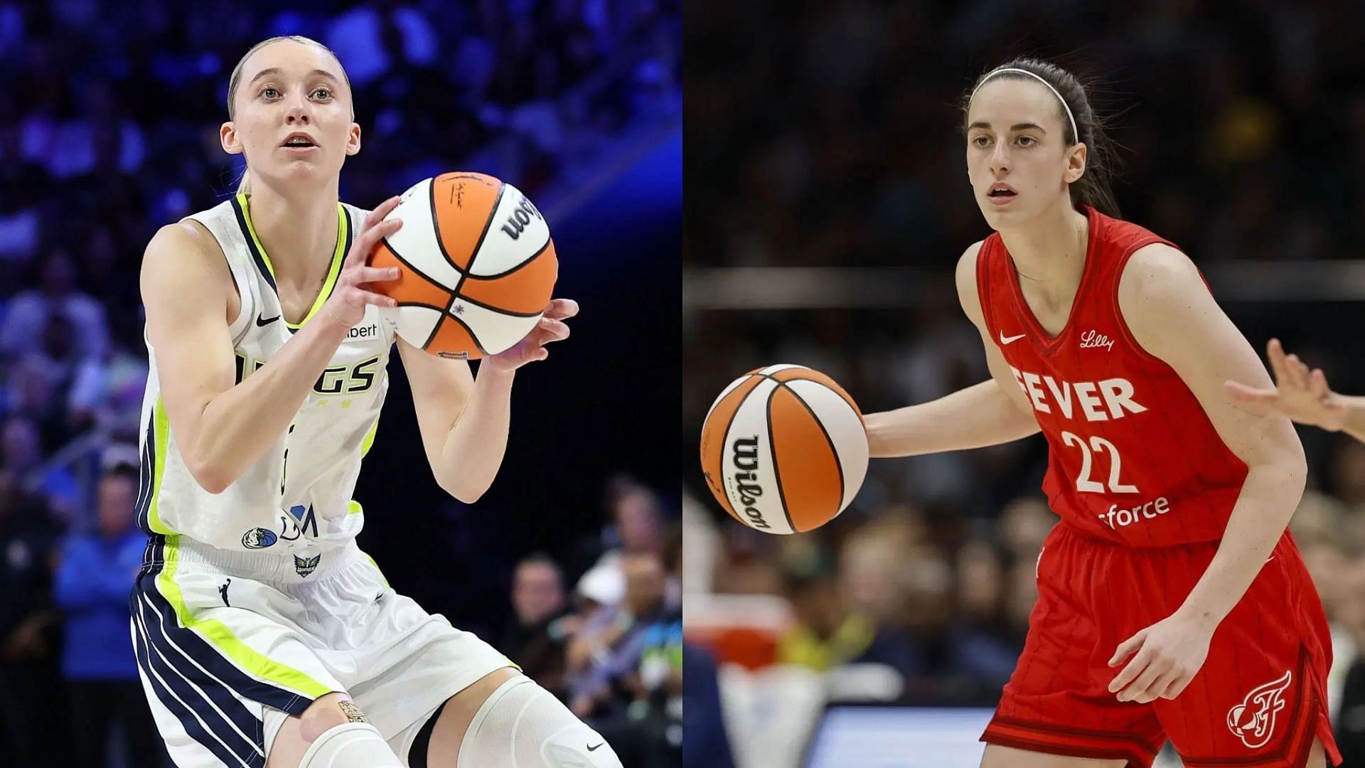 Paige Bueckers and Caitlin Clark (Getty images)