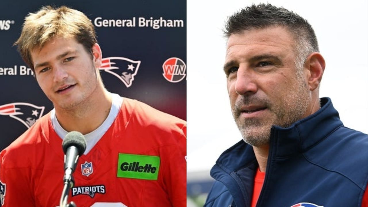 Drake Maye and Mike Vrabel  (Credits: Imagn)