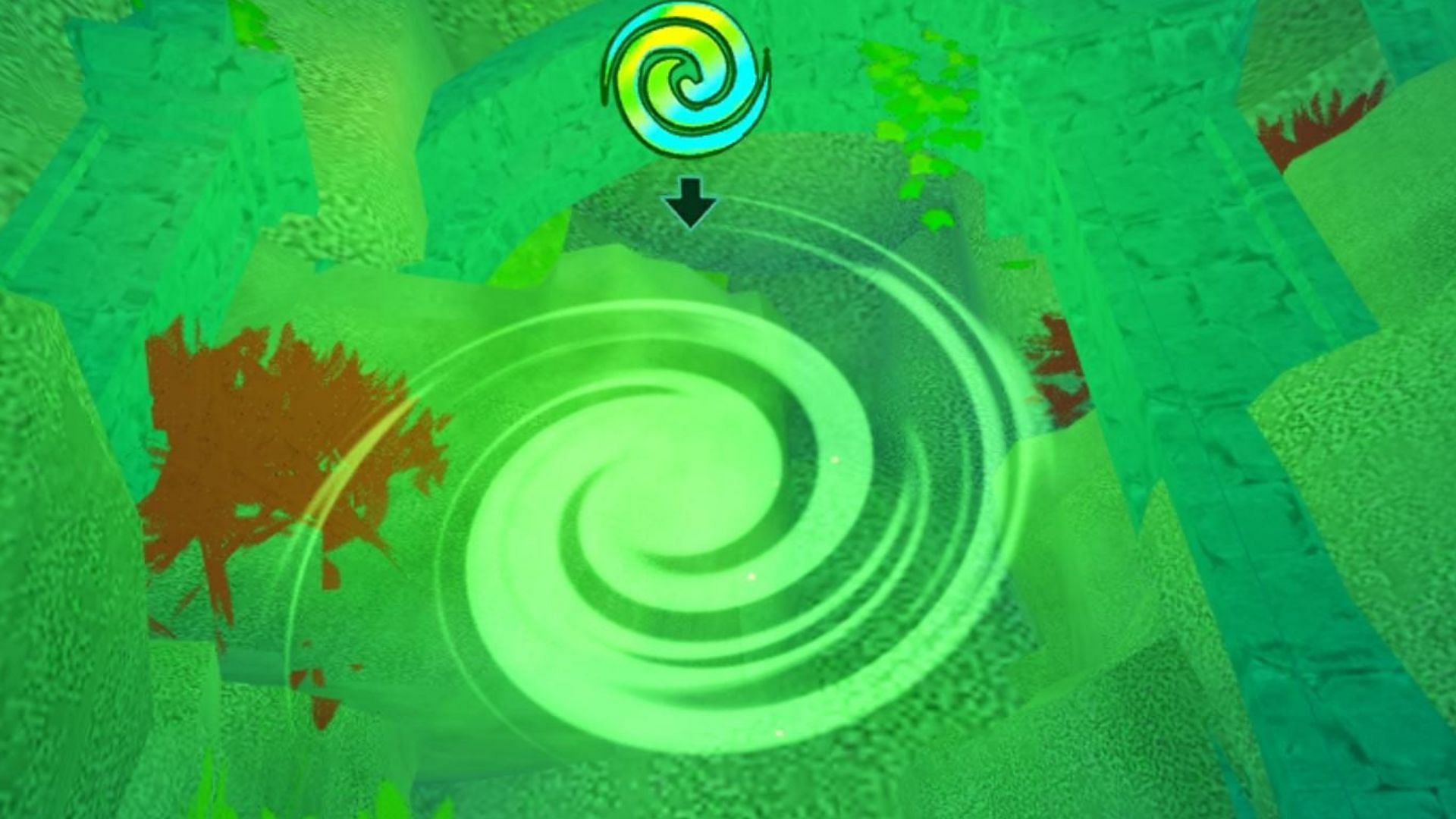 Portal no World Bioma (imagem via Roblox)