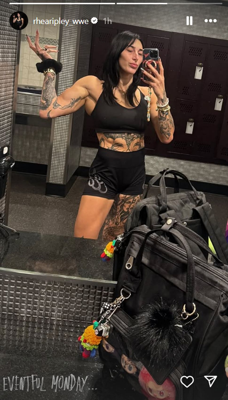 Rhea has shared a message (Image credit: Ripley&#039;s Instagram stories)