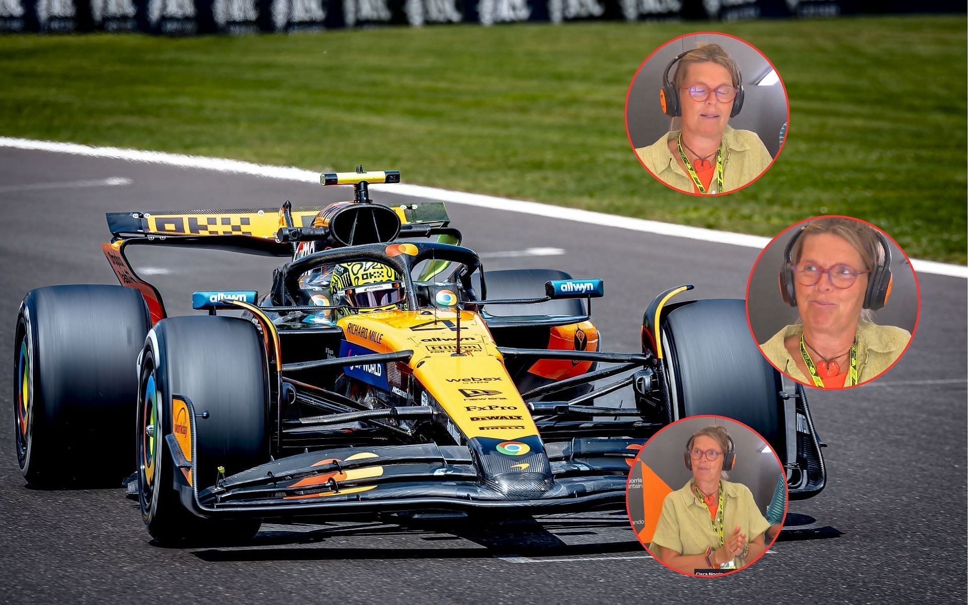 Lando Norris and his mother, Cisca Wauman 