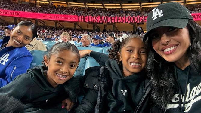 Kobe Bryant’s daughter, Bianka, lights up dancing on historic night as Dodgers’ Kershaw notches 3,000th career strikeout