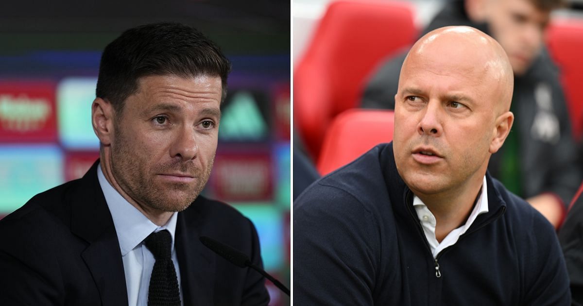 Xabi Alonso (left) and Arne Slot (right)