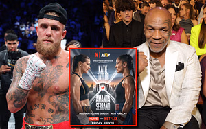 Jake Paul and Mike Tyson place $1 million bet on Katie Taylor vs. Amanda Serrano 3