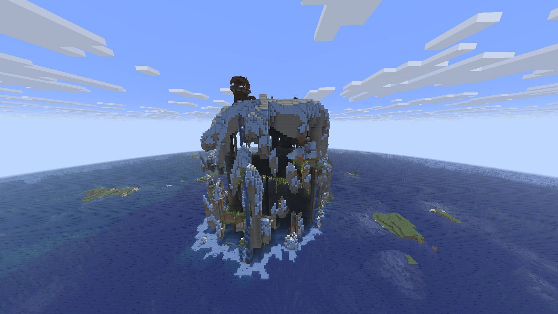 best Minecraft hollow mountain seeds