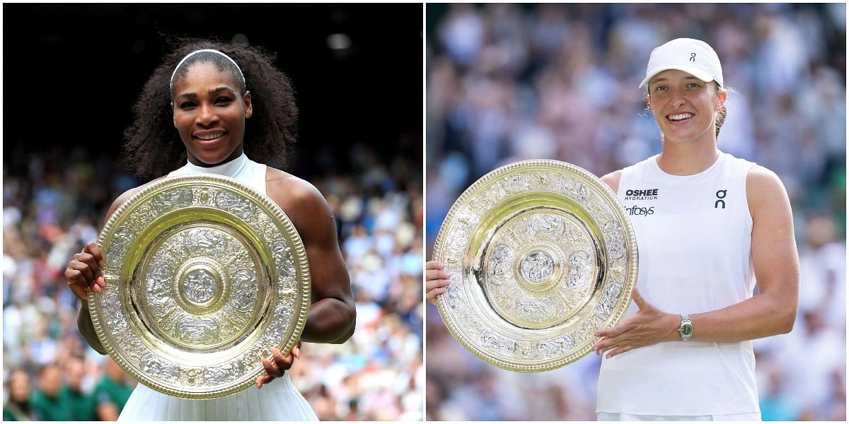 Serena Williams and Iga Swiatek