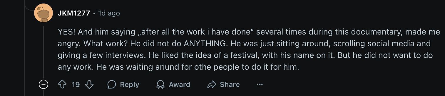 Screenshot from a Reddit post (Image via Reddit)