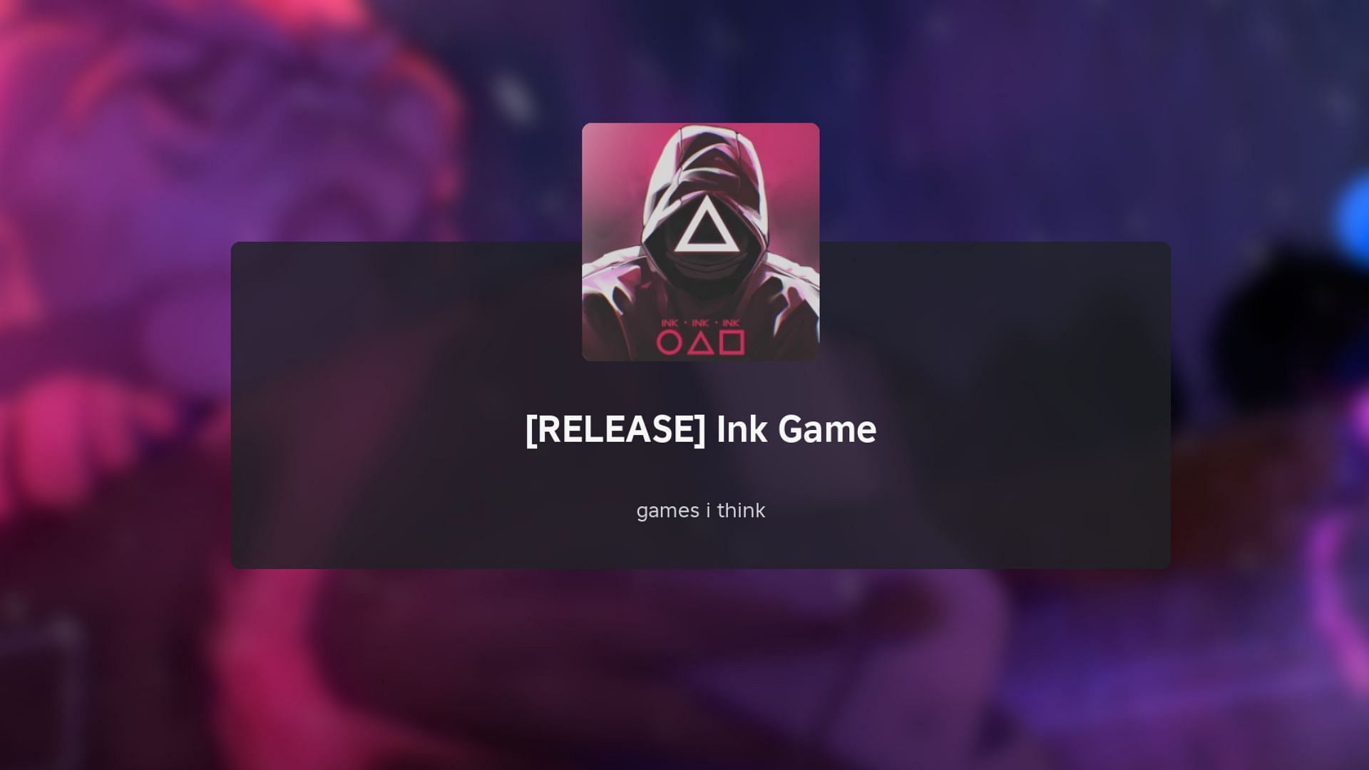 Ink Game loading screen