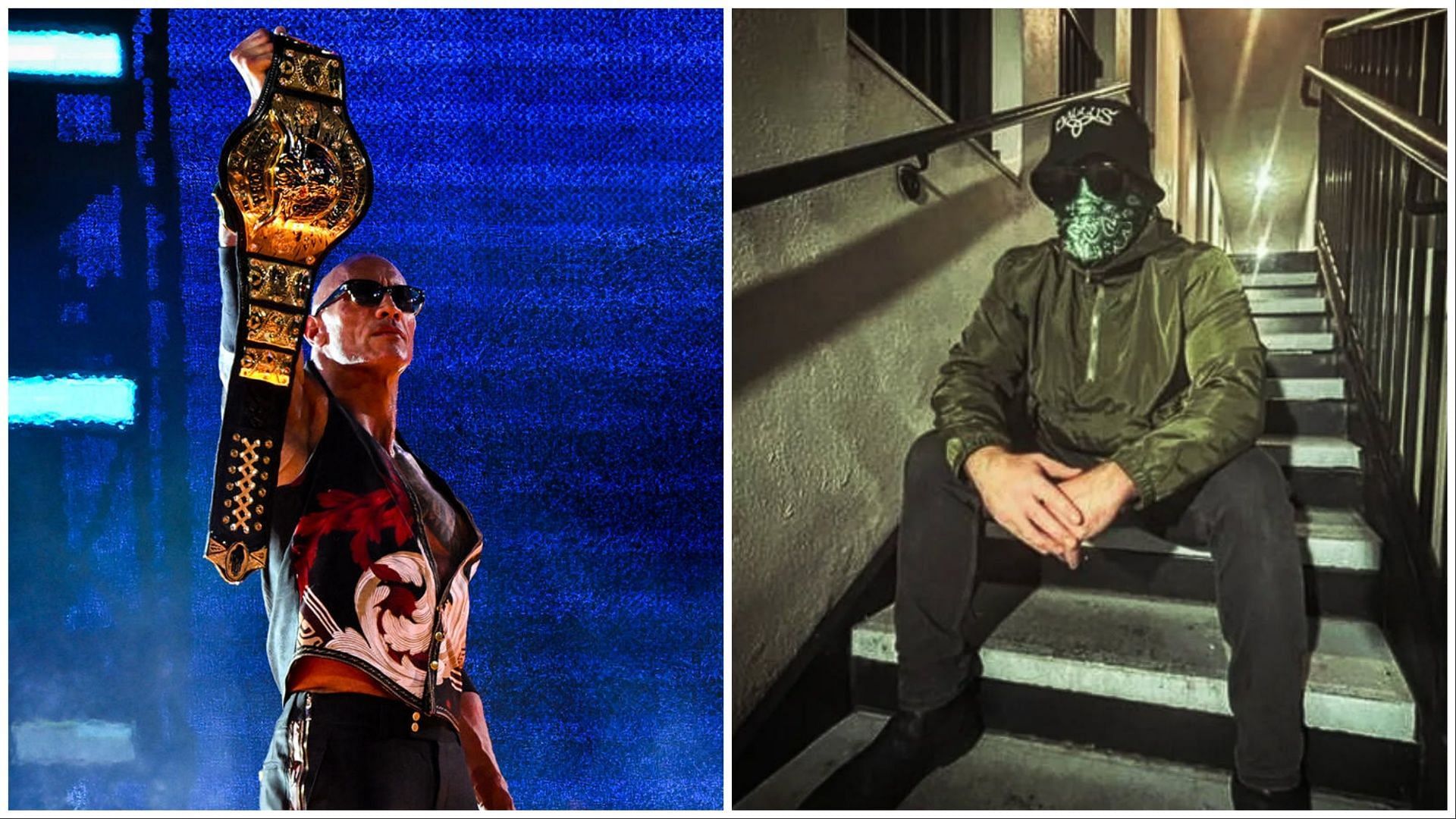 The Rock trained with NXT stars for his WrestleMania 40 return. (Photos: WWE.com and @joecoffey88 on IG)