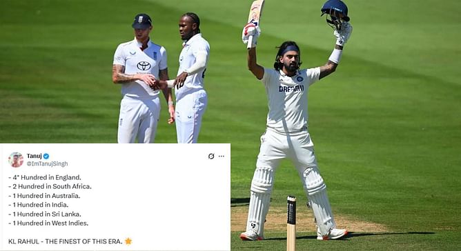 "THE FINEST OF THIS ERA" - Fans react as KL Rahul smashes a century in ENG vs IND 2025 3rd Test