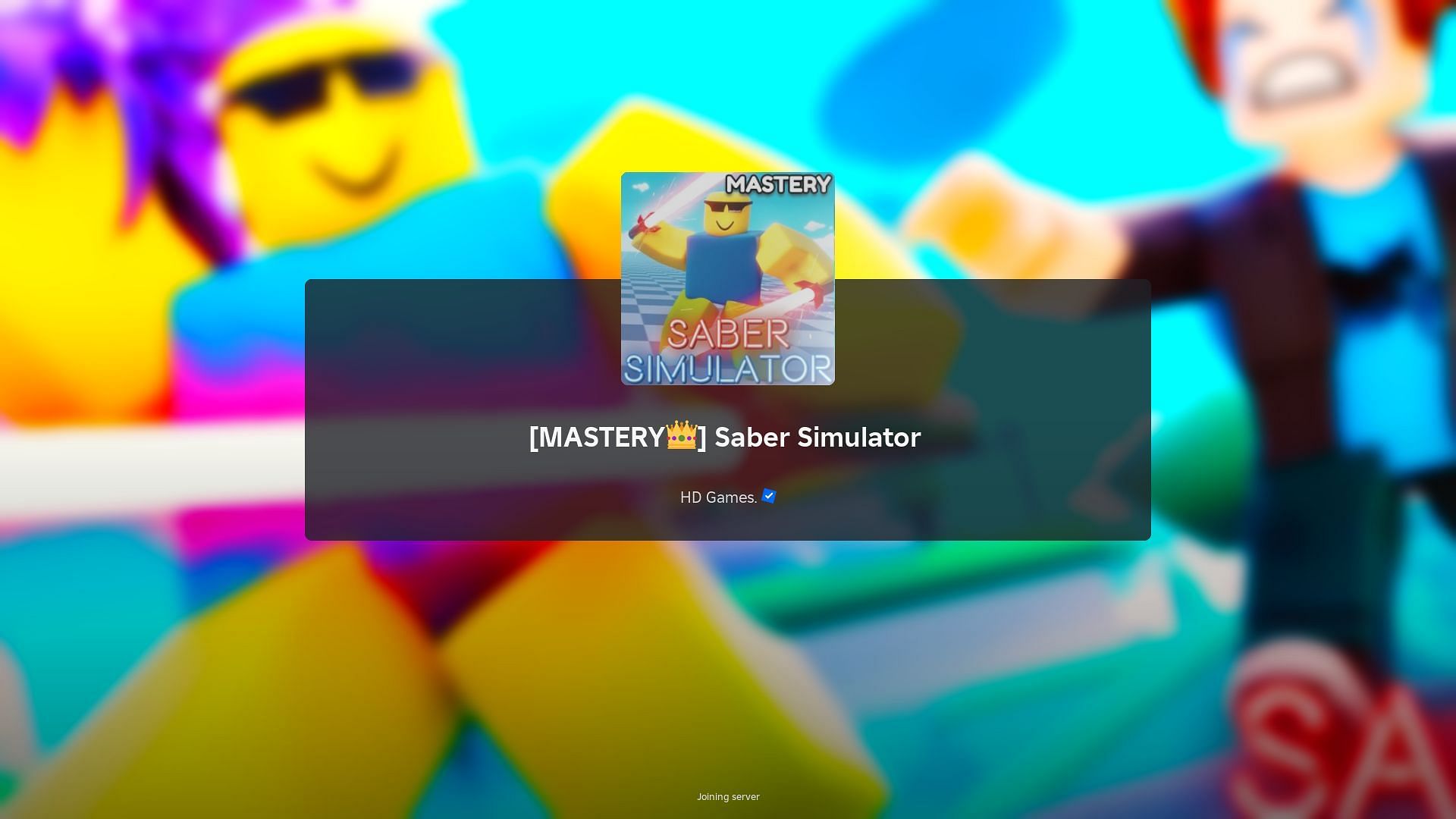 Roblox Saber Simulator