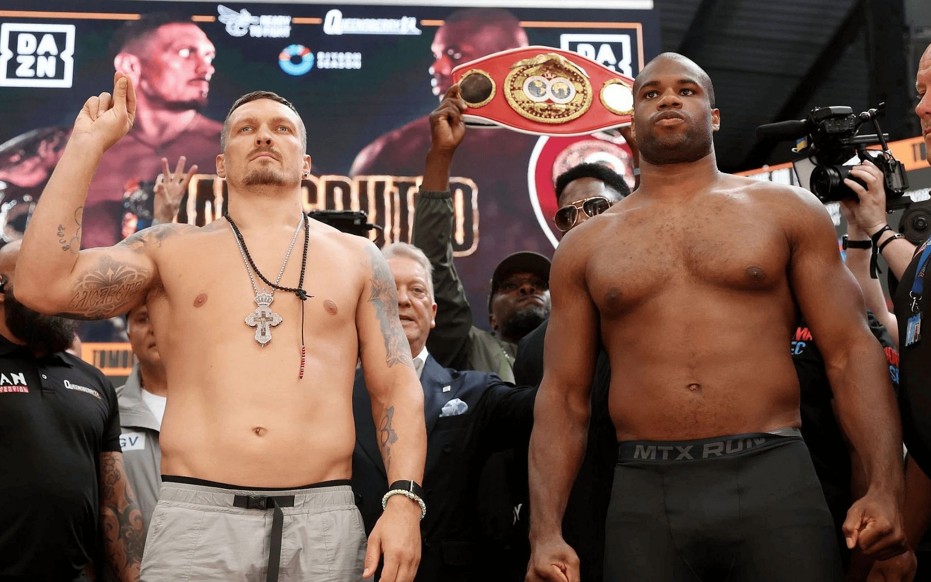 Oleksandr Usyk (left) fought Daniel Dubois (right) in a rematch at Wembley Stadium. [Image courtesy: Getty]