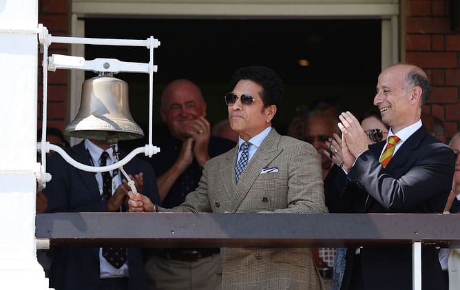 Sachin Tendulkar attends Wimbledon 2025 Men's Singles semifinals amid ENG vs IND 2025 3rd Test [In Picture]
