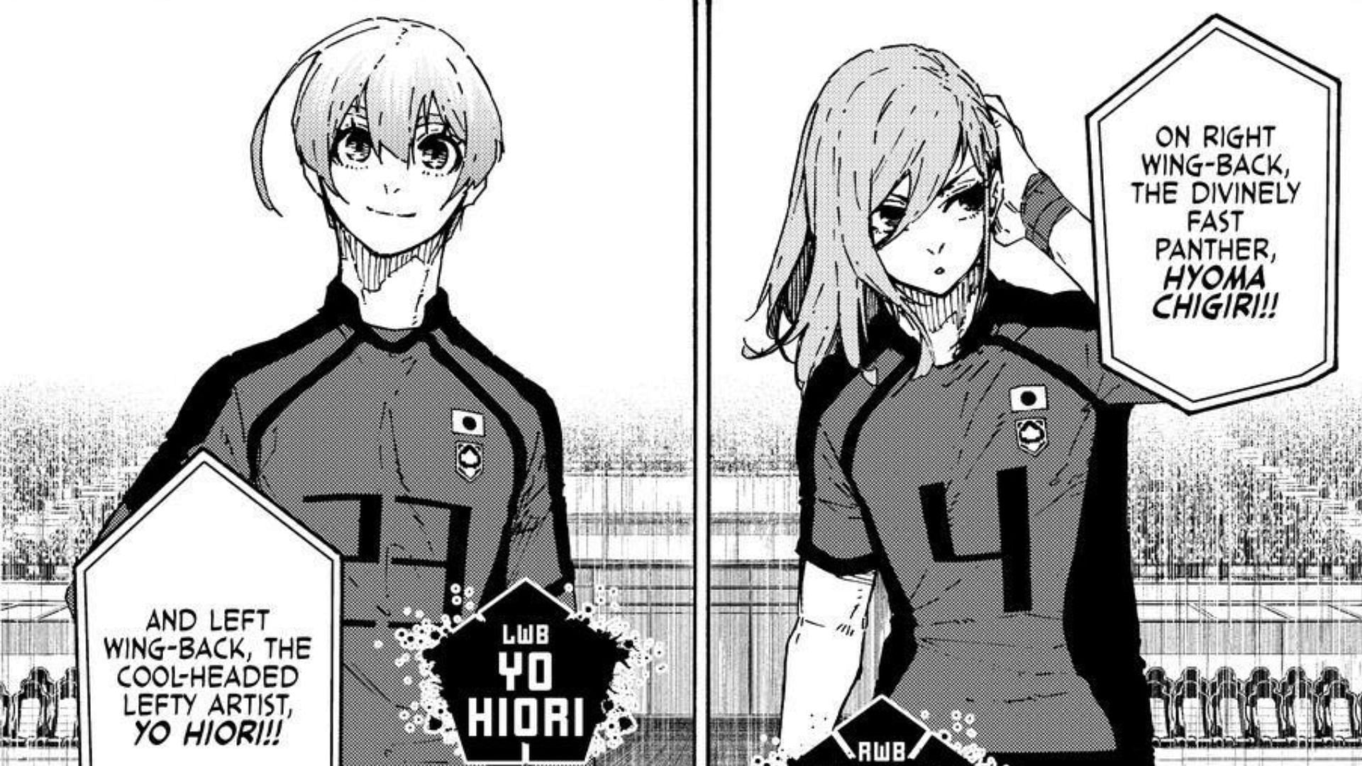 Hiori Yo and Hyoma Chigiri as seen in the Blue Lock manga (Image via Kodansha)