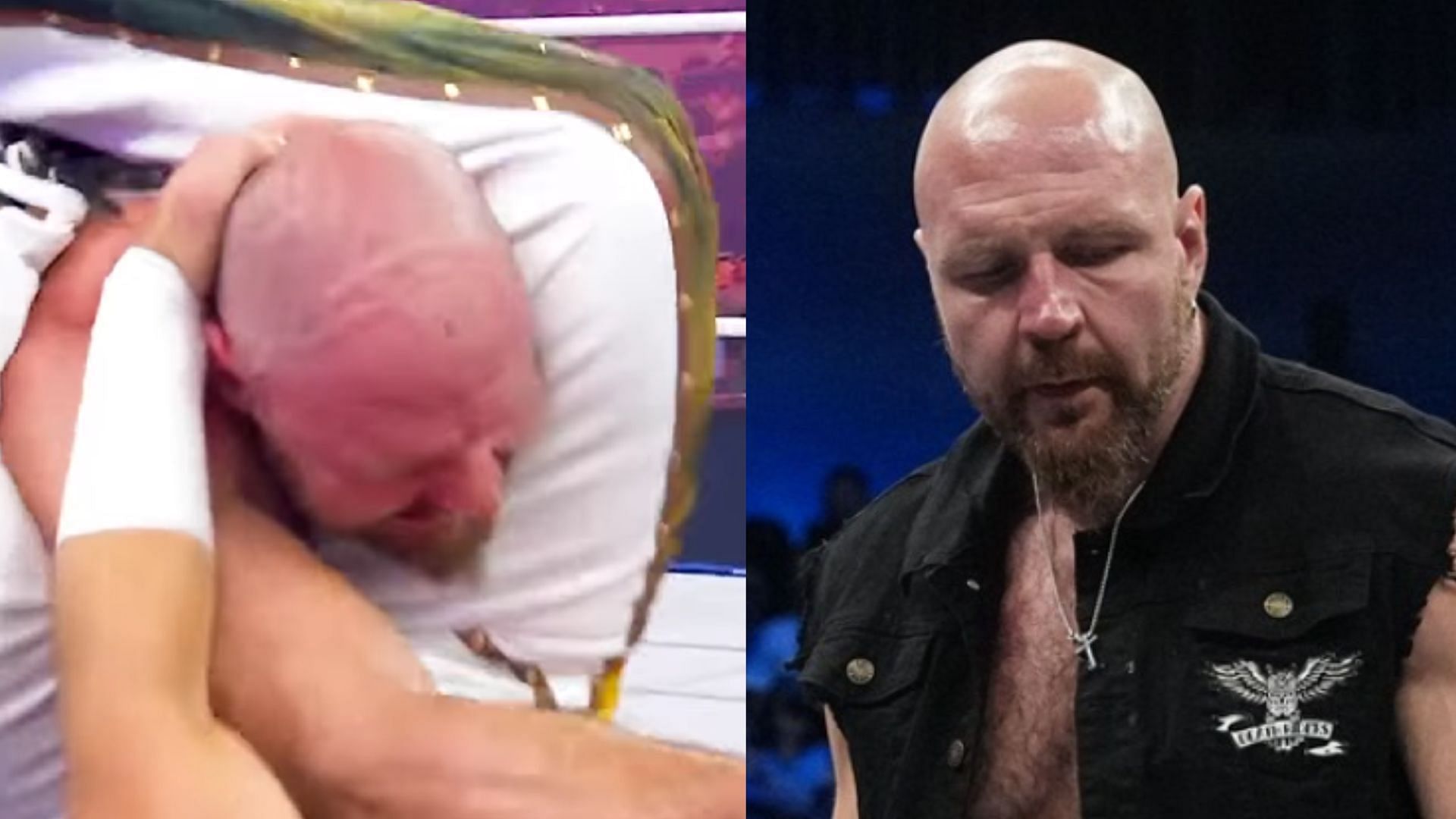 Jon Moxley was dethroned at All In 2025. (Images via AEW Instagram and AEW Facebook) 