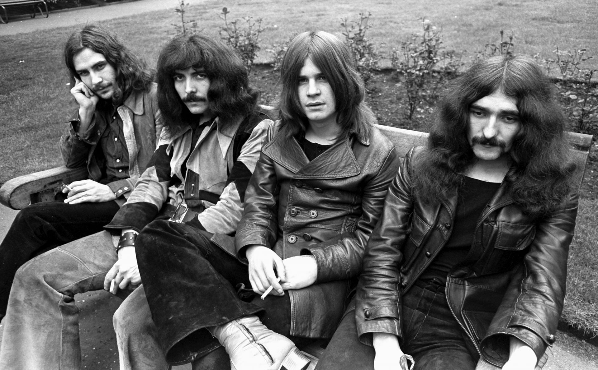 Black Sabbath, 1970: Bill Ward, Tony Iommi, Ozzy Osbourne, Geezer Butler (Image via Getty)