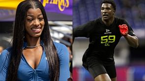"He's very intimidating": Rickea Jackson beams in excitement as she gushes over boyfriend James Pearce Jr.'s firepower as breakout NFL season looms
