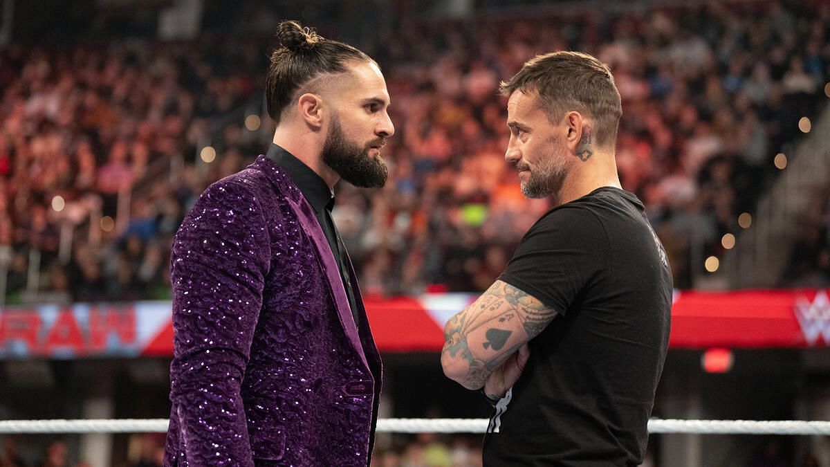Seth Rollins and CM Punk. [Image credits: wwe.com]