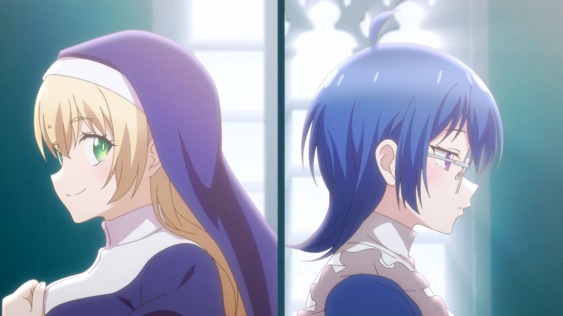 Escher and Saria in I Was Reincarnated as the 7th Prince season 2 episode 1 (Image via Tsumugi Akita Animation Lab)