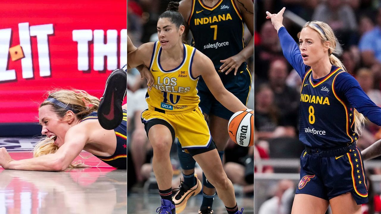 &quot;Bet she wouldn&rsquo;t try that on Sophie&quot;: Fever fans fume after Kelsey Plum kicks and knocks down helpless Lexie Hull (Image Source: IMAGN)
