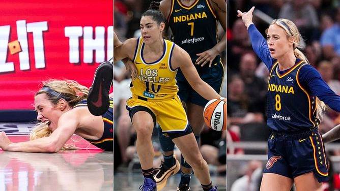 "Bet she wouldn’t try that on Sophie": Fever fans fume after Kelsey Plum kicks and knocks down helpless Lexie Hull