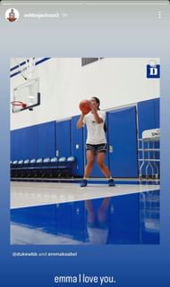 Jackson's IG stories