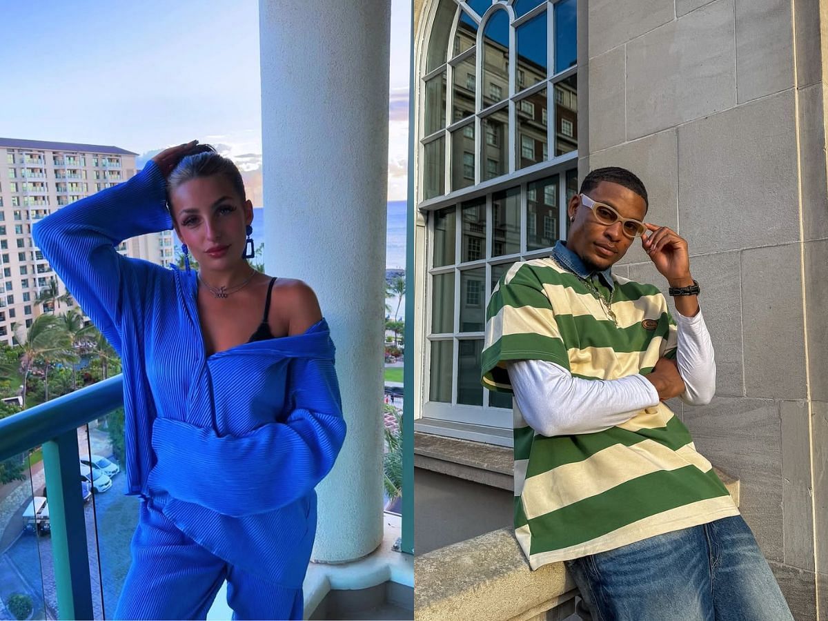 Toni and Cach from Love Island UK season 12 (Images via Instagram/@tlaites20, @cacherel_)