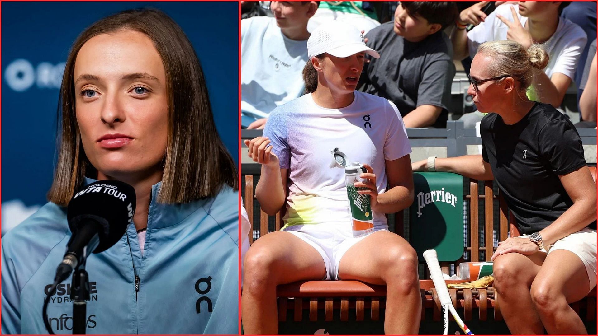 Iga Swiatek with her psychologist Daria | Getty