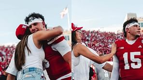 "You're the best ever" - Dylan Raiola's sister Taylor beams in pride as Nebraska QB concludes youth football camp in Lincoln