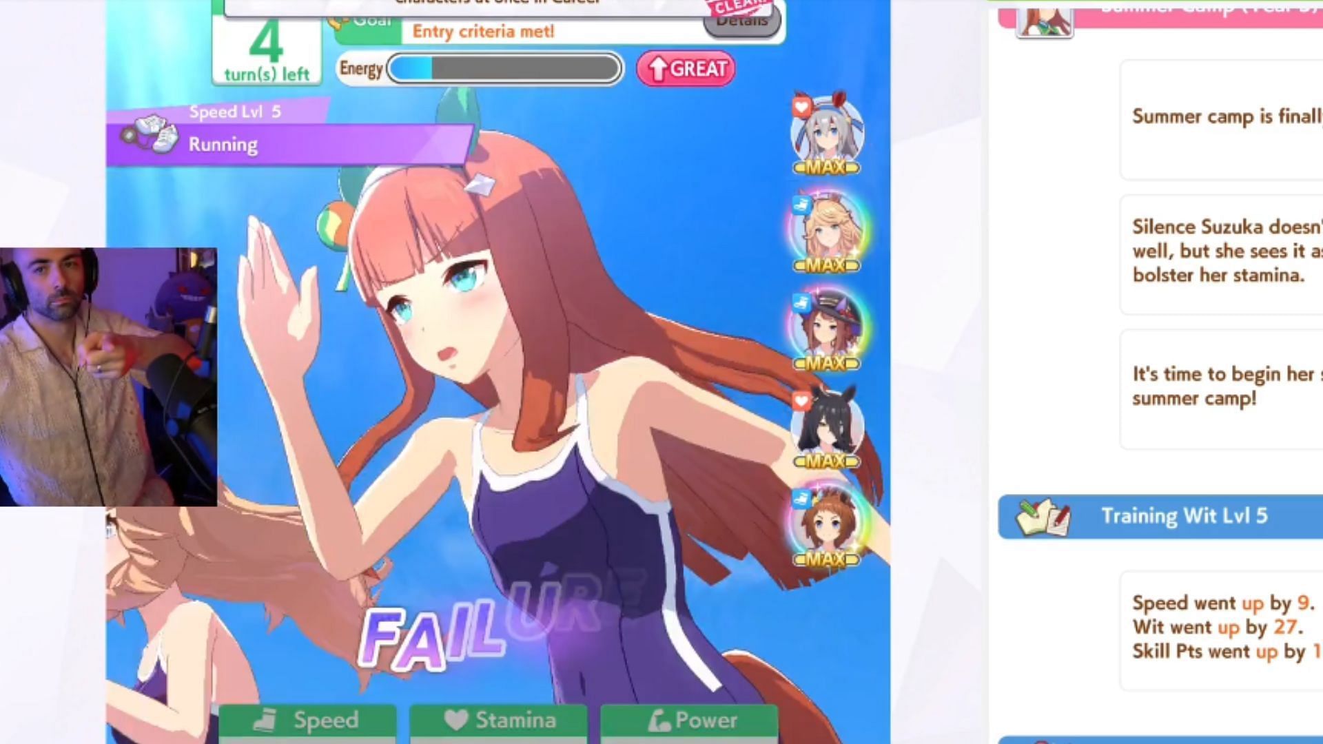 Arex became one of the first popular streamers to take a stab at Umamusume (Image via Arex/Twitch)